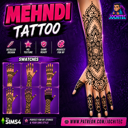 Mehndi Tattoo pack logo