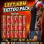 Left arm tattoo pack by Jochi logo