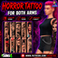 Horror arms tattoo by Jochi logo