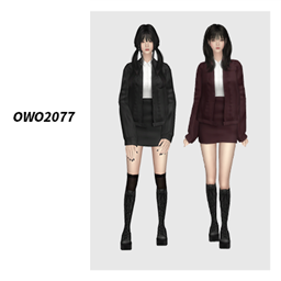 OWO2077 - Minimal Urban Leather Outfit project image