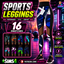 Sports leggings by jochi logo