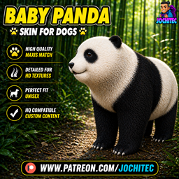 Baby panda skin for small dogs logo