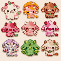 Kawaii Cows Rugs logo