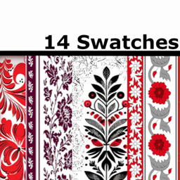 Vintage Love Wallpaper Folk Red logo