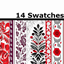 Vintage Love Wallpaper Folk Red logo