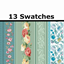 Vintage Love Wallpaper Teal Roses logo