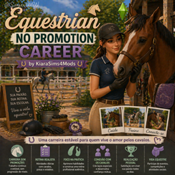 Equestrian (No Promotion) Career by KiaraSims4Mods - Tradução PTBR
