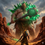 The Emerald Hammer - Bomba's Giants logo