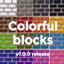 Colorful blocks logo