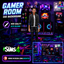 Cas background gamer room logo