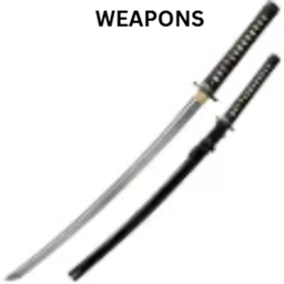 weapons and relecs  logo