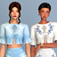 Blue Reverie Collection - Azure Bloom Blouse logo