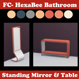 FC-HexaBee-Standing Mirror And Table project image