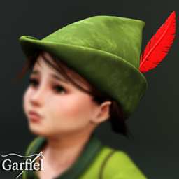 Toddler - Storybook feather hat for fantasy costume looks logo