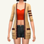 oversized sweater and shorts recolour logo
