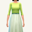 skirt and boat neck tee outfit recolour logo