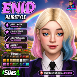 Enid hairstyle by Jochi logo