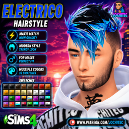 Electrico hairstyle by jochi logo
