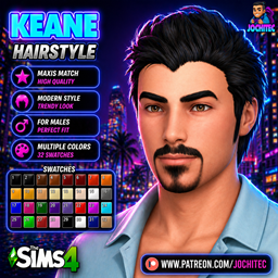 Keane hairstyle by Jochi logo