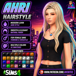 Ahri hairstyle by Jochi project image