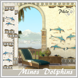 Minos Dolphins Walls 🐬🏛️🌿✨ logo
