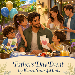 Father's Day Event by KiaraSims4Mods - Tradução PTBR