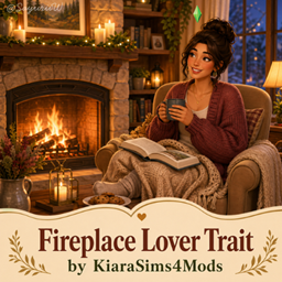 Fireplace Lover Trait by KiaraSims4Mods - Tradução PTBR