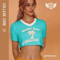 The Lagoon Escape - Bliss Bay College Palm Crest (Lagoon Turquoise Top) logo