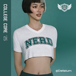 The Green Code - NERD (Ash Grey Top) logo