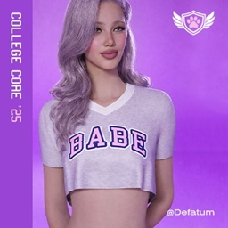 The Campus Sweetheart - “BABE” (Heather Grey Top) logo