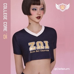 Bliss Bay Chapter ZΩI - Midnight Legacy (Navy Top) logo