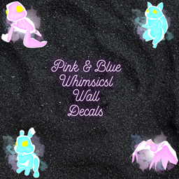 Pink & Blue Whimsical Animal Decals project image