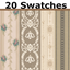 elegant vintage style brown wallpaper logo