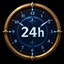 Horloge 24h logo