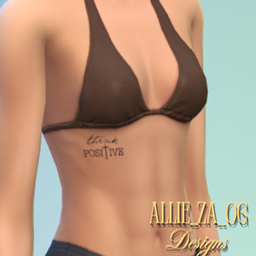 Mind Over Matter Think positive Female Tattoo logo