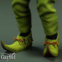 Infant - Curled fantasy shoes for little woodland adventurers logo