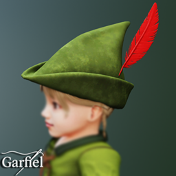 Infant - Feathered storybook cap for playful fantasy looks logo