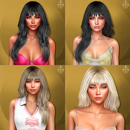 Aurum - Paula hairstyle (4 styles set) logo