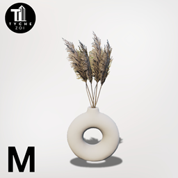 Pampas in vase M logo