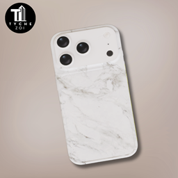 Minimal phone with marble mask logo