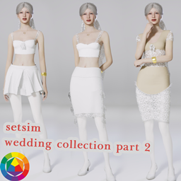 Top and skirt setsim wedding collection logo