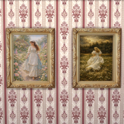 Vintage romance paintings logo