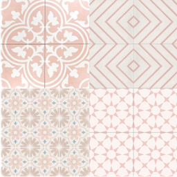 Rosy Lattice Quartet - 4 Pack Floor Tiles logo