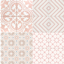 Rosy Lattice Quartet - 4 Pack Floor Tiles logo