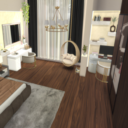 Modern luxurious bedroom logo