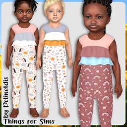 Toddler Girlie Pattern Jumpsuit logo
