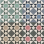 Verdant Geometry - 4 swatch floor tiles logo