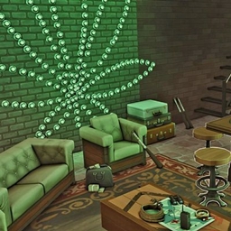 🚬Realistic Bar PMU - Smoke shop / Bar - Sims 4 basemental🍺 logo