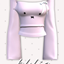 [khlia] off shoulder shirt logo