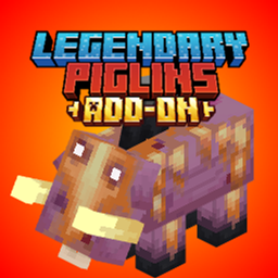 Legendary Piglins: Minecraft legends piglins logo